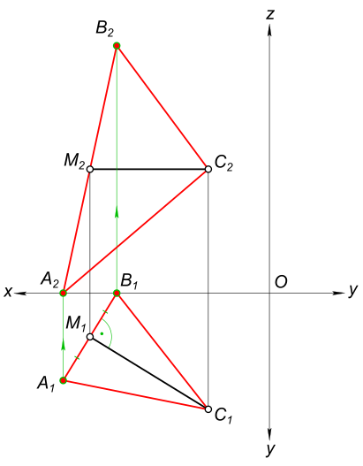 Построение равнобедренного треугольника