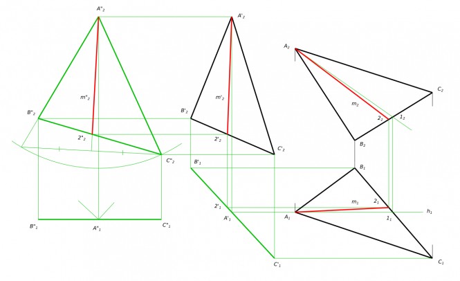 Построить биссектрису угла треугольника